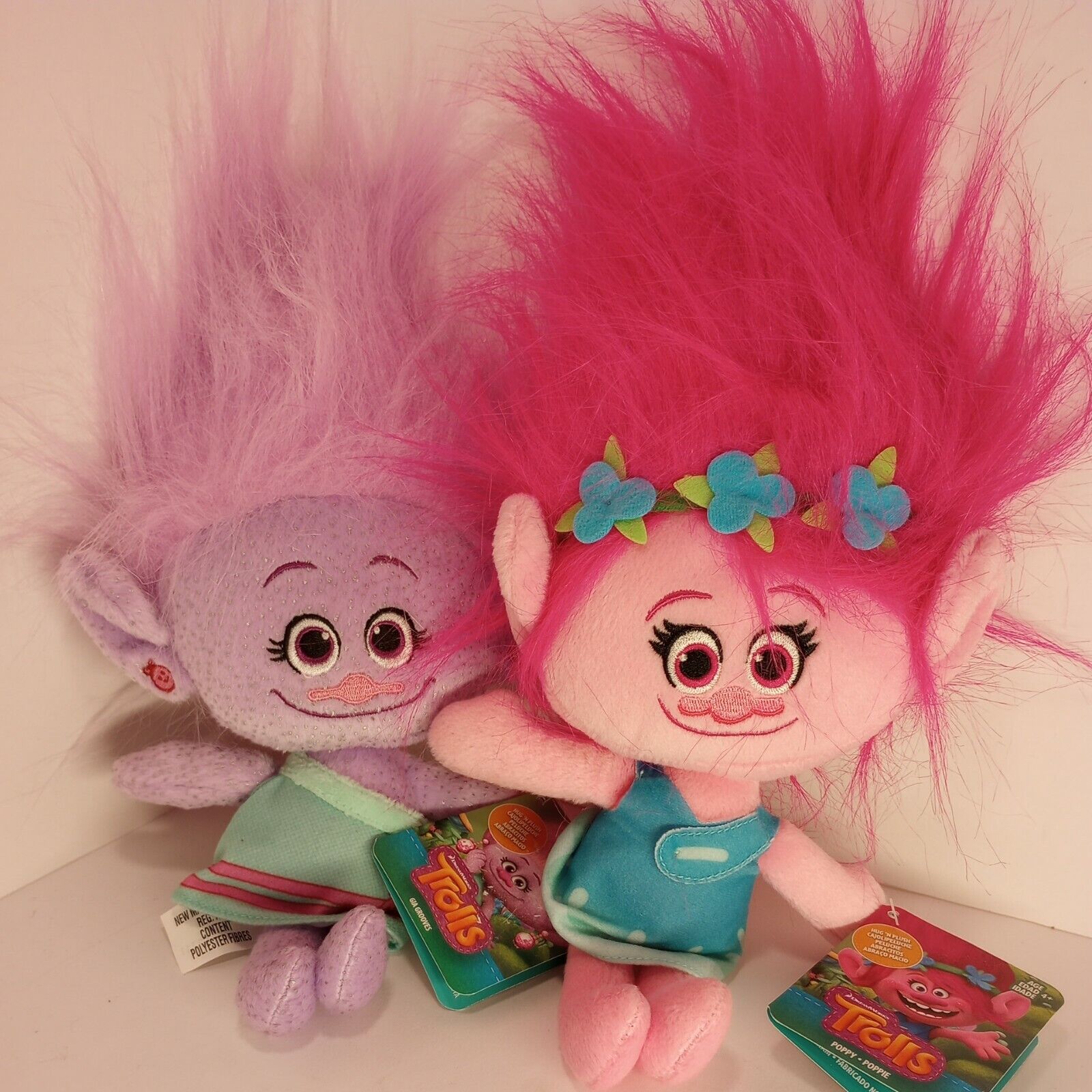 Hasbro 2015 DreamWorks Trolls Gia Grooves and Poppy Doll Set Figures  Beautiful