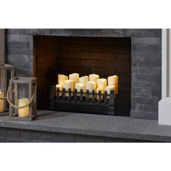 Brindle Flame 20.70 In. W Ventless Electric Fireplace Insert 1000 sqft.  Capacity | eBay