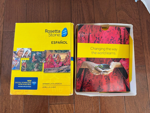 ROSETTA STONE Complete ESPAÑOL Spanish Version 4 Level 1 and 2 Brand New Languag