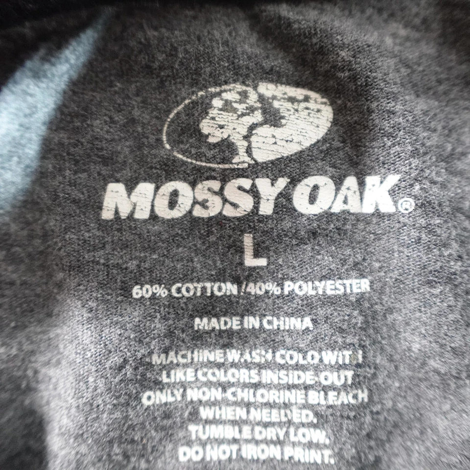 Camisa Y2K Roble Mossy Para Hombres Grande Gris Obsesión Capas Doble Manga Exterior Caza Foto 4 de 4