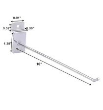 Heavy Duty Slatwall Panel Hooks 10 in Hanging Slatwall Display Hooks Qty 99 NOB