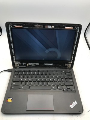 Lenovo ThinkPad ChromeBook Intel Celeron 11'' NO HDD -BOOTS/MISSING BEZEL  -MZ