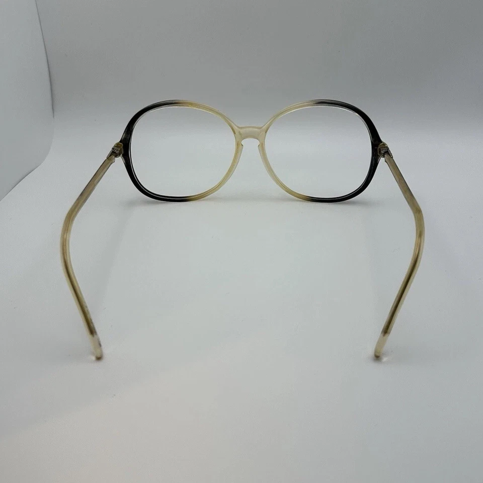 Gafas de sol Chloe Frames ámbar transparente de gran tamaño Francia vintage degradado 125 Foto 4 de 4