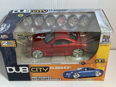 JADA DUBSHOP LEXUS SC430 RED 1:24 DIECAST MODEL KIT / EXTRA WHEELS