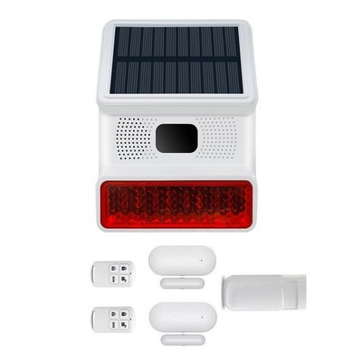 Solar Wireless Home Security DIY Einbrecher Alarmanlage 100db Alarmton hh