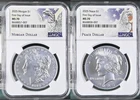 2025 Morgan & Peace Silver Dollar $1 NGC MS70 * First Day Issue FDI 2146