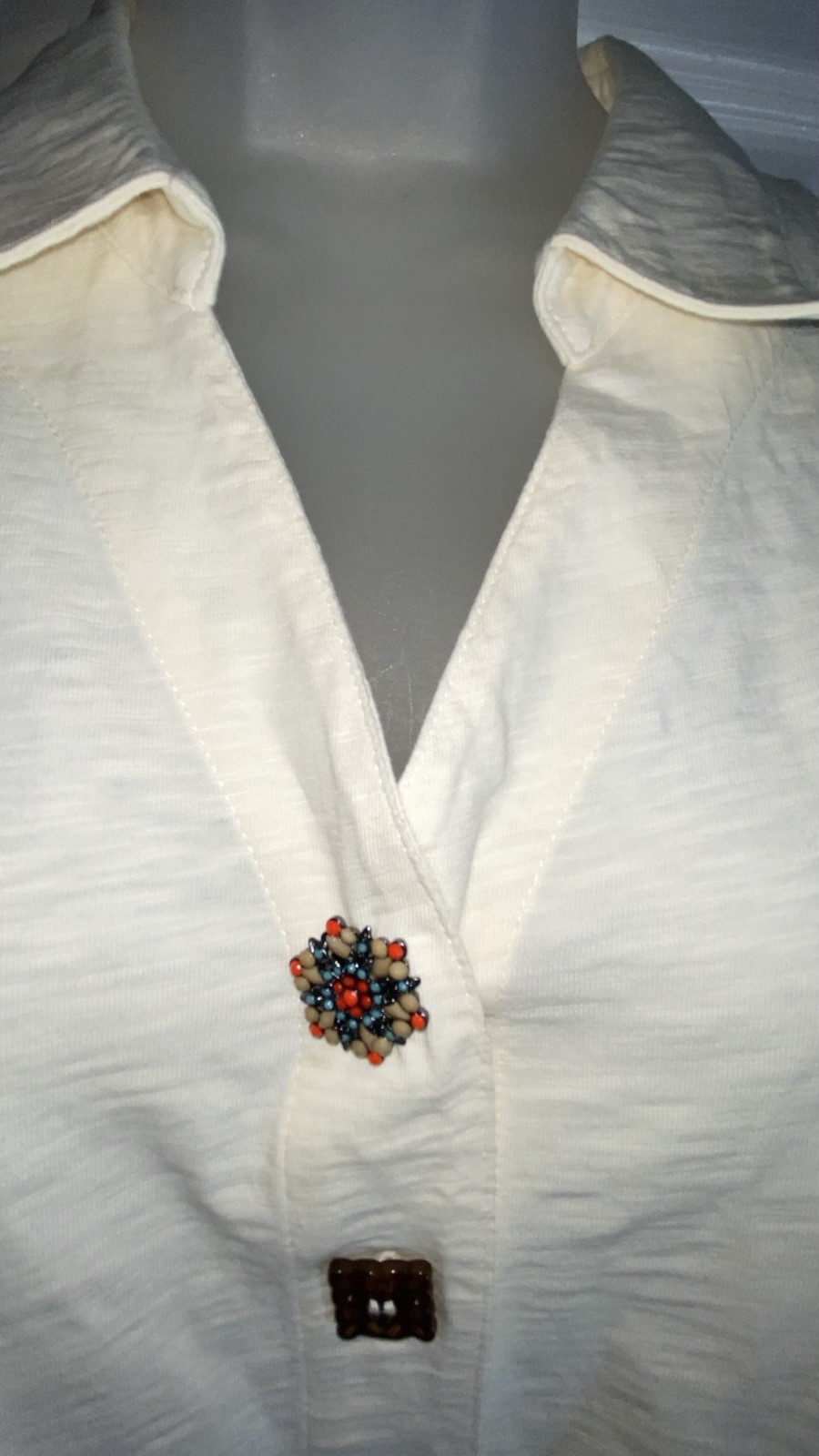 Soft Surroundings Danielle Statement Button Hanke… - image 5