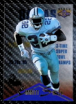 1996 Classic Clear Assets #29 - Emmitt Smith - Dallas Cowboys
