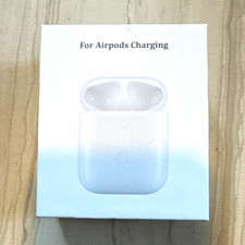 Wireless Qi Charging Case for Apple AirPods, Glossy Plastic, White
