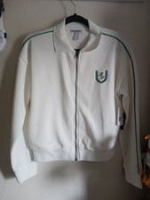Forever 21 Active Jacket Size Small White Full Zip Pockets