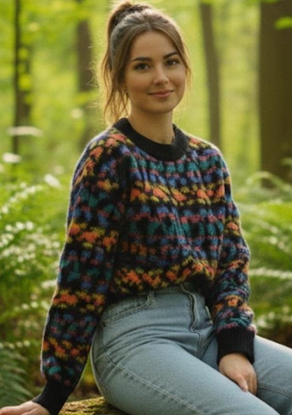 Women Rinascimento Sweater Black Denim 38 / M / 46
