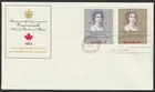 Canada #620-621, Queen Elizabeth II, Royal Visit, First Day Cover, FDC 1973