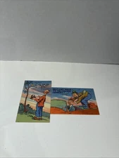 2 New Vintage Unposted Postcards Tichnor Bros. Quality News 784, 786, Linen