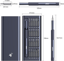 25-in-1 Precision Screwdriver Set Mini Repair Tool Kit 24 Bits Electronics