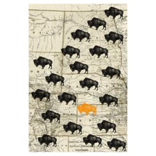 Where The Buffalo Roam by GI ArtLab Art on Canvas - Fine Art Canvas