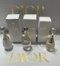 3 Dior J'adore Mini Set - L'Or Essence de Parfum, Eau de Parfum & Parfum D’eau