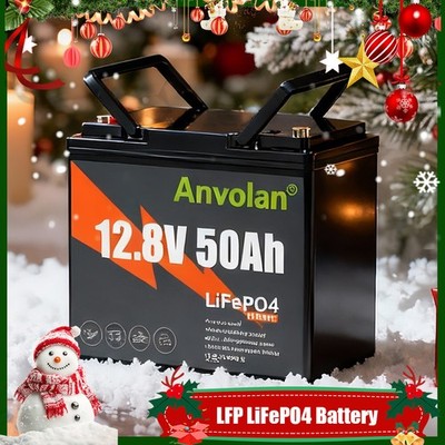 Батарея 50Ah 12V LiFePO4 Аккумуляторна літієва батарея для солярної батареї