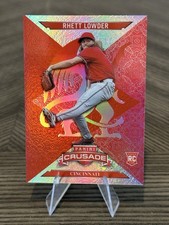 2025 Panini Crusade Rhett Lowder #44 Chromium Red/25 Cincinnati Reds RC