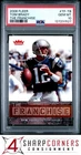 2006 FLEER THE FRANCHISE #TF-TB TOM BRADY PATRIOTS PSA 10