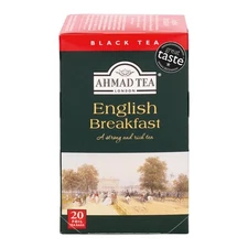 Black Tea, English Breakfast Teabags, 20 ct (Pack of 6) - Caffeinated & Sugar...