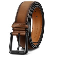 Men Belt,Leather Belt Adjustable For Men Dress Casual Jeans 1 3/8,Cut For Fit...