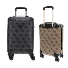 Guess Berta 18 Inch 8 Wheeler Trolley Luggage In Lattee For Women