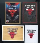 4 LOT 90s CHICAGO BULLS LOGO CARDS + 1 MICHAEL JORDAN /1000 BONUS CARD & PACK UD