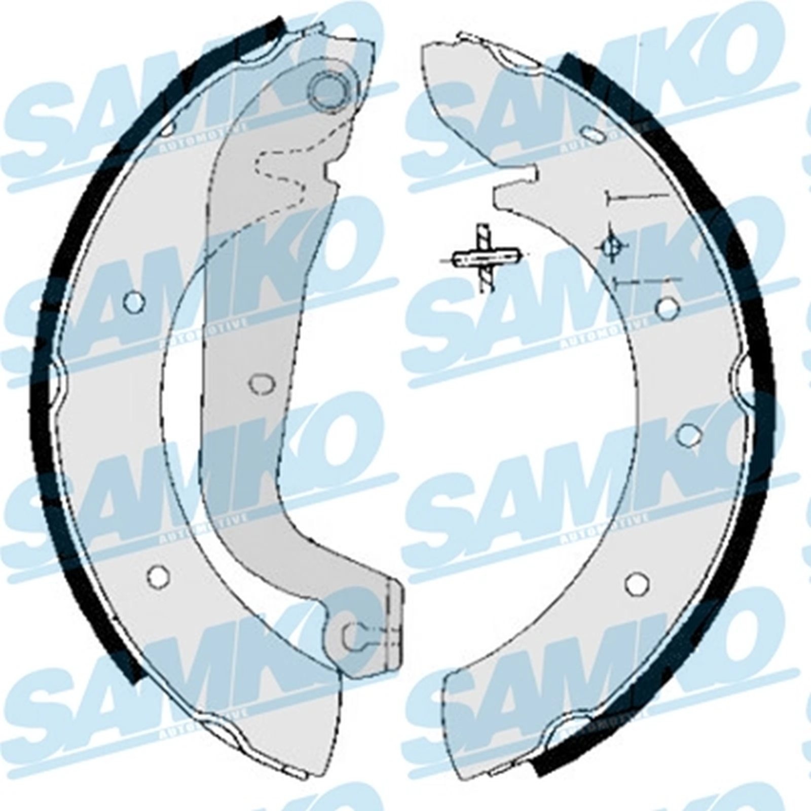 ORIGINAL® SAMKO 85020 Bremsbackensatz Hinten für Fiat DUCATO Kasten DUCATO