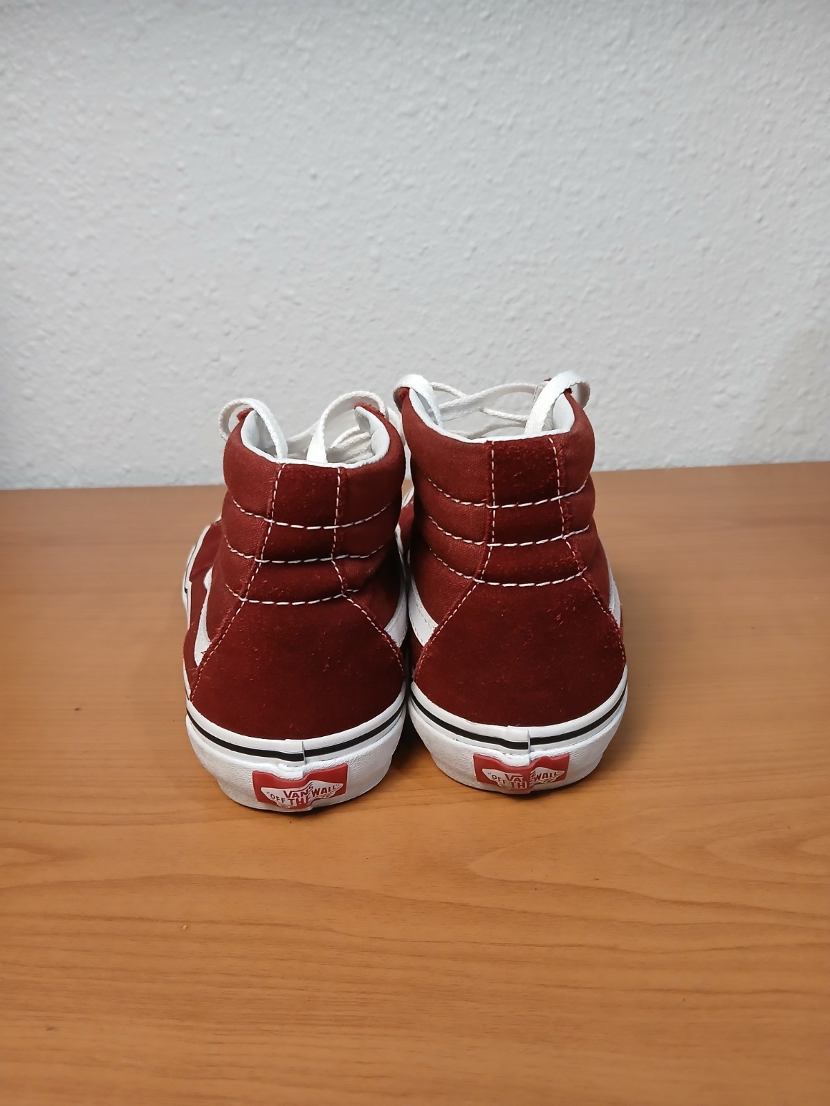 Vans Sk8-Hi Men's Size 5 Women's Size 6.5 Skateboard Shoes Burgundy Suede thumbnail 4