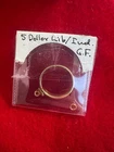 12K Gold Filled 21.6mm Bezel for US $5 Indian Liberty Gold Coin Holder Mounting