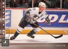 Paul Kariya 2001-02 Be a Player Memorabilia #196 Anaheim Mighty Ducks Hockey