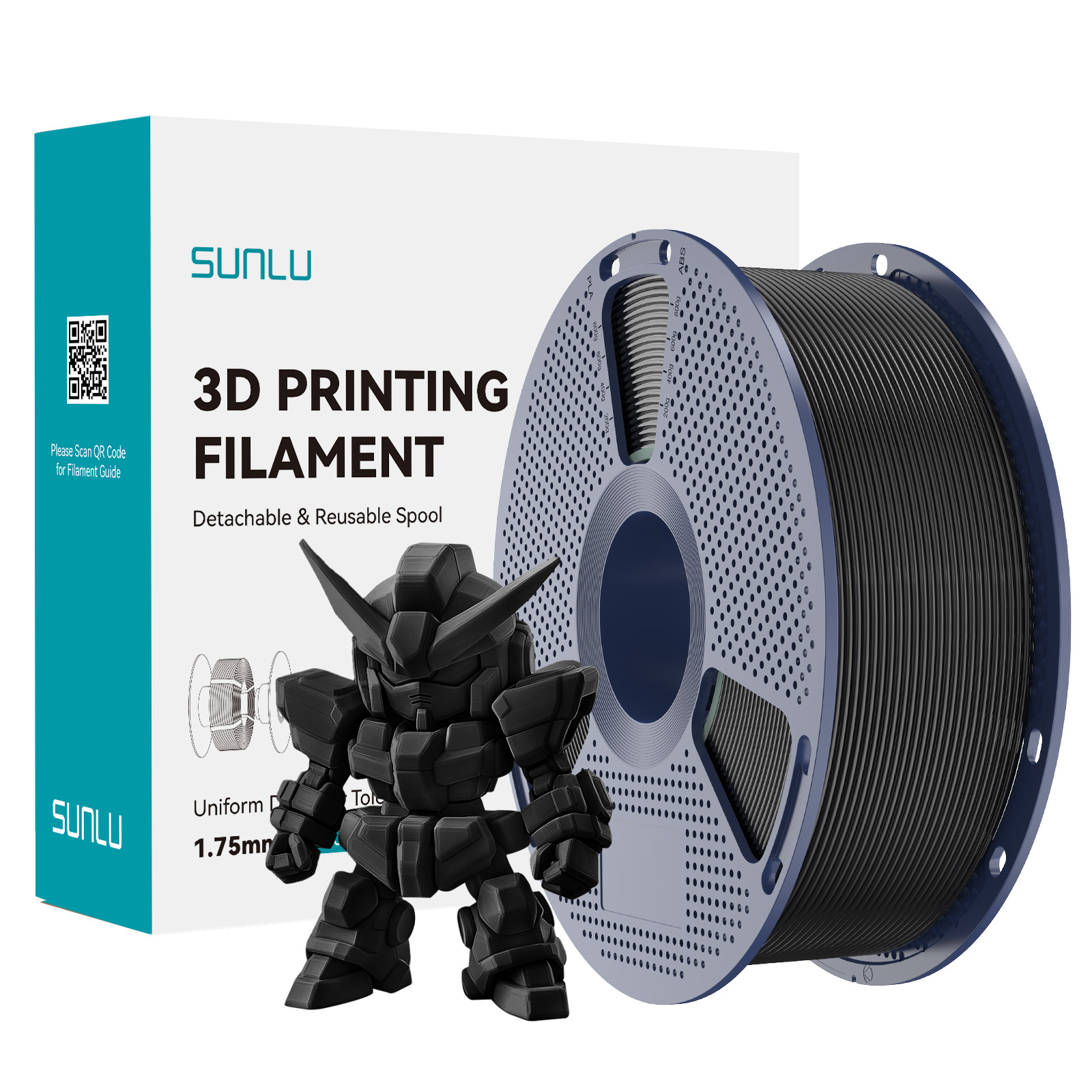 SUNLU PETG2.0 ASA ABS PETG PLA PLA+2.0 PLA+ Dual/Tri/Four SILK TPU Filament
