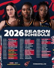 Indiana Fever 2026 Season Schedule Poster