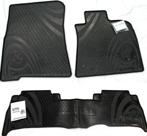 KO-RUBBERMAT rubber mats floor mats 1.5 cm edge suitable for Toyota Land Cruiser J90 bj. 1996-2002 ideal customized 4 piece one set