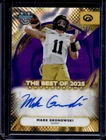 2025 Bowman Best University Football Purple Lava Refractor Mark Gronowski #BOA-MG
