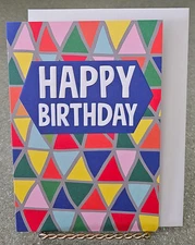Birthday Card w Envelope Funny Adult Bday Amazing Red Blue