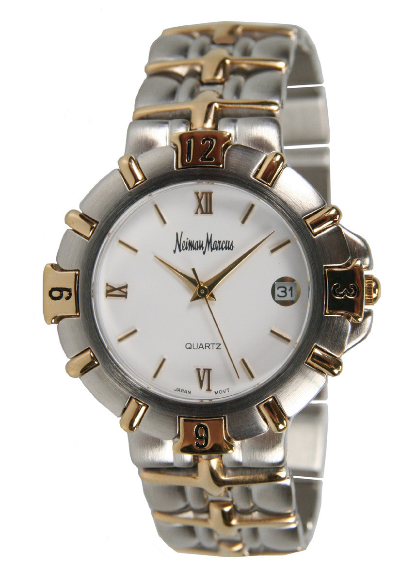 Neiman Marcus Unisex 36mm Two-Tone Bracelet Watch NM0584TX  display picture 2