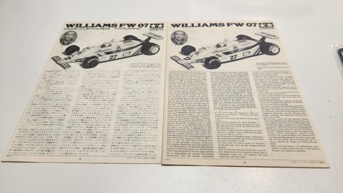 Tamiya Williams FW-07 Grand Prix Collection 1/20 Plastic Model Kit #2014 - Picture 12 of 12