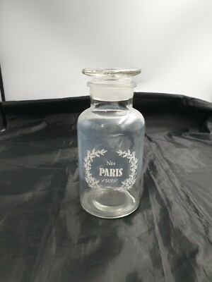 Vtg Paris 1932 Clear Glass 500ml Perfume Scent Cologne
