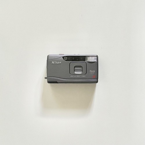 Nikon Nuvis mini i Gray 25mm f/4 Macro Point & Shoot APS Film Camera Open Box