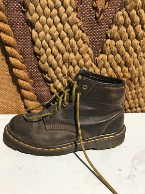 Dr Martens Brown Leather High Top Boots New Airwalks Doc Martens Brown Airwalk Bouncing Sole Leather Pascal 8  main image 2