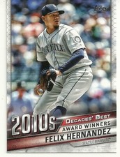  2020 TOPPS BASEBALL - FELIX HERNANDEZ - DECADES BEST - 2010s AWARD WINNERS  #98