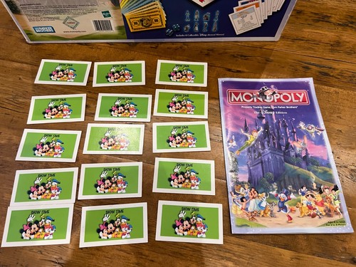 Monopoly Disney Edition 2001 Replacement Parts Instructions + 15 Showtime Cards - Picture 2 of 2