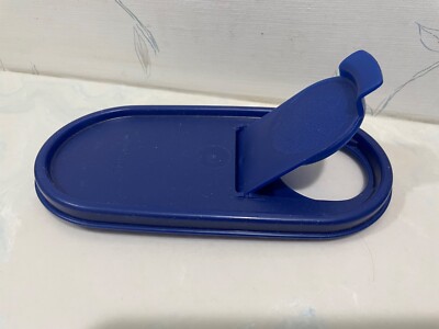 NEW Tupperware MODULAR MATE * DARK BLUE * Pour-All Oval Top Lid - Seal (S) MATES