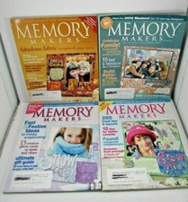 Lot of 4 Memory Makers Magazines By F  W Publications 2004- 2005-2006