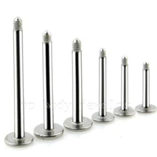 20G 18G 16G 14G Surgical Steel Labret Monroe Tragus & Cheek Piercing Post