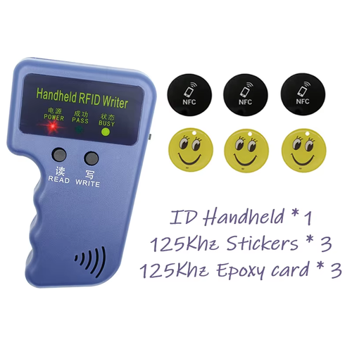 Handheld 125Khz Writer EM4305 Key Copier T5577 Token TK4100 Duplicator RFID Prog