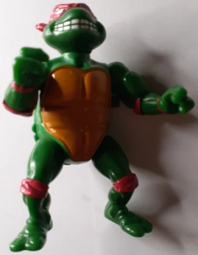Playmates TMNT 1989 Breakfightin Raphael Figure Only Works