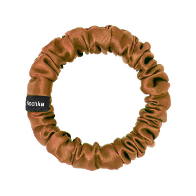 Ultra Skinny 100% Mulberry Silk Scrunchie   Handmade in USA - Hair Tie