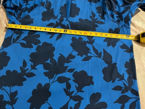 G/Fore GFore 1/4 Zip Golf Pullover Mens XL Racer Blue Floral Long Sleeve NWT - Picture 8 of 9